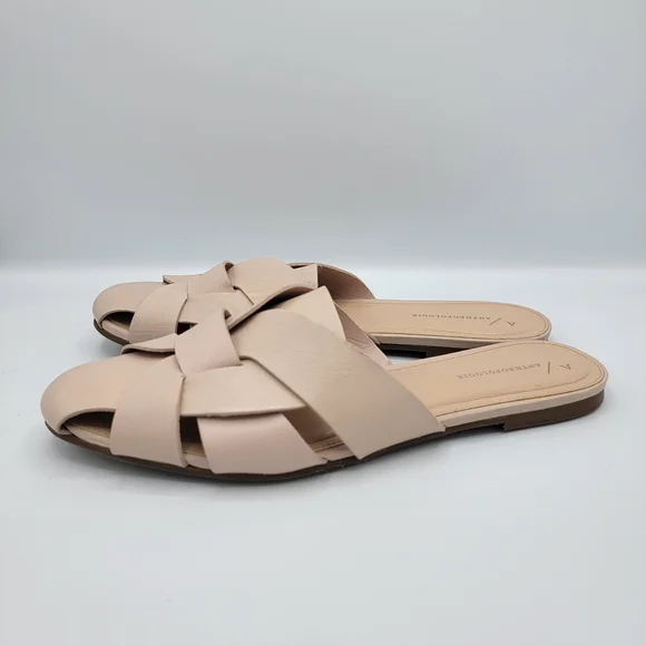 Anthropologie Cream Woven Mules - Picture 4 of 8